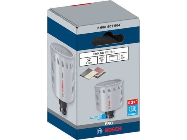 Žaga za izrezovanje lukenj Bosch PRO Tile PC Plus, 57mm, 2608901564